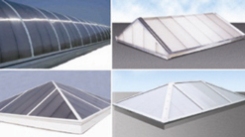 Image showing different models of Direct2FAB Quadwall Skylights