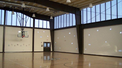 Image of gymnasium equipped with SolaQuad Controlled Daylighting Skylights